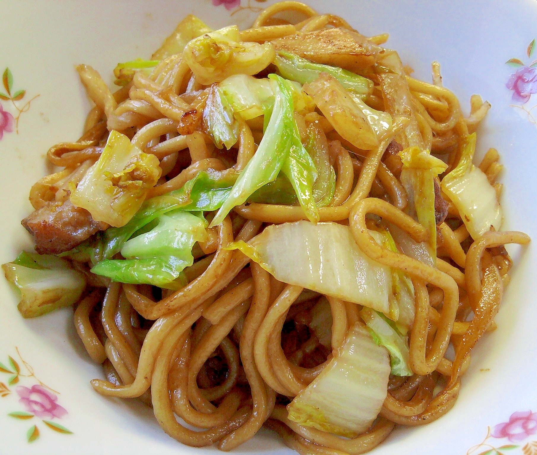 チャンポン麺の焼きそば