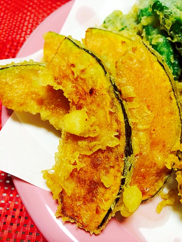 サックサク とろ り甘い カボチャの天ぷら レシピ 作り方 By Eerrii5039 楽天レシピ