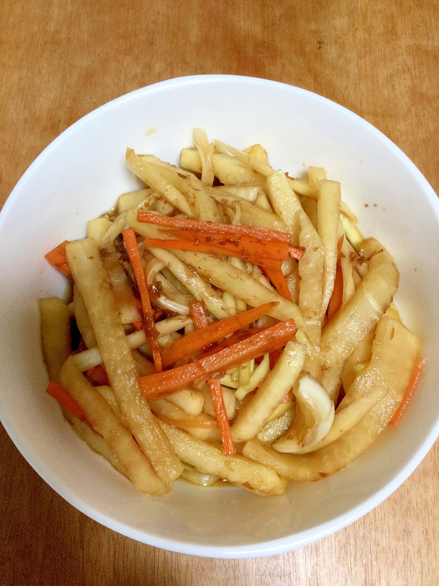 味ぽんで簡単漬け物☆大根とにんじん