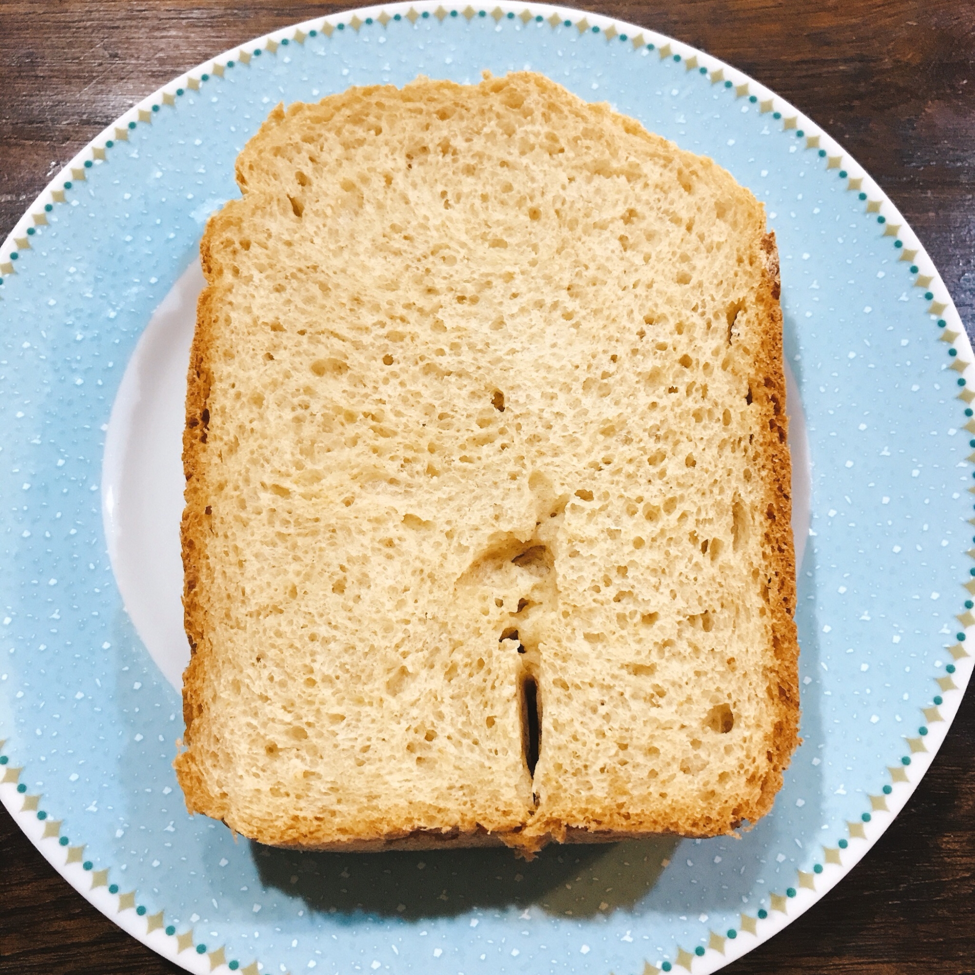 ホームベーカリー　米粉とブラン入り食パン