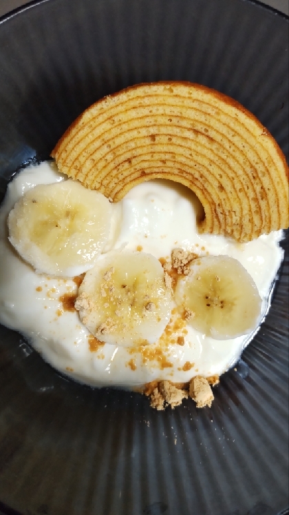 ドーナツバナナヨーグルト✧˖°