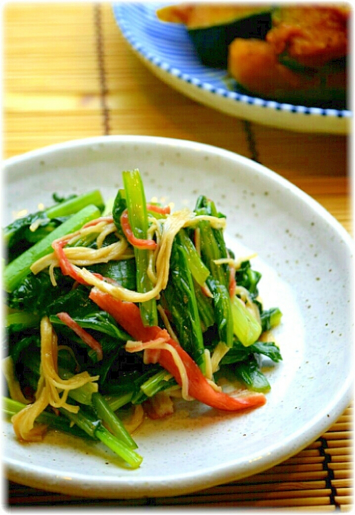 小松菜とカニカマの和え物 レシピ・作り方 by norinoko｜楽天レシピ