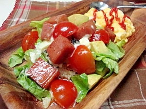 Deri風ワンプレートごはん スパム丼 レシピ 作り方 By ゆきゆきゆきっち 楽天レシピ