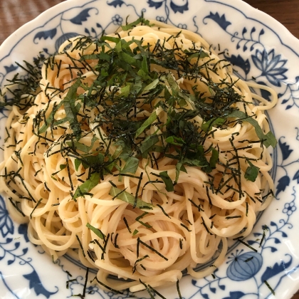 明太子と味付けのりが合う　｢明太パスタ」　♪♪