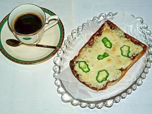 ミネラルたっぷり.朝食に...海苔チーズ.トースト