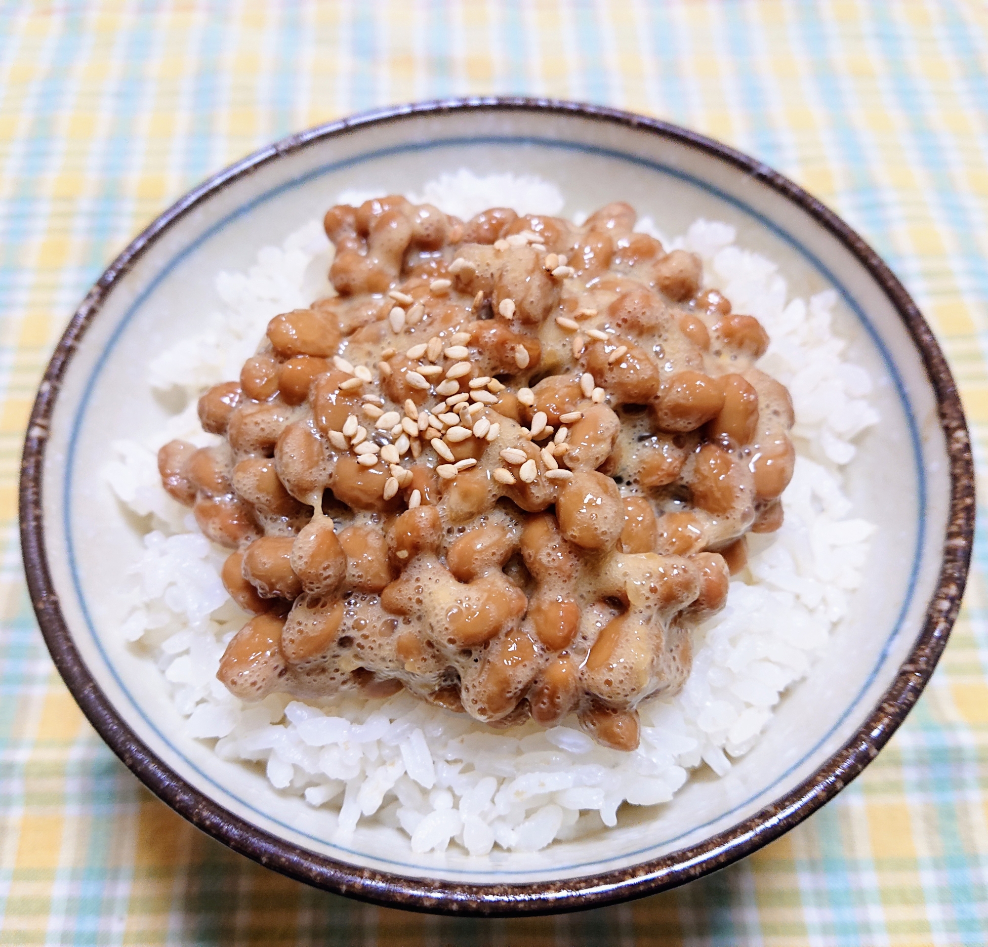 すりおろし生姜の納豆ご飯