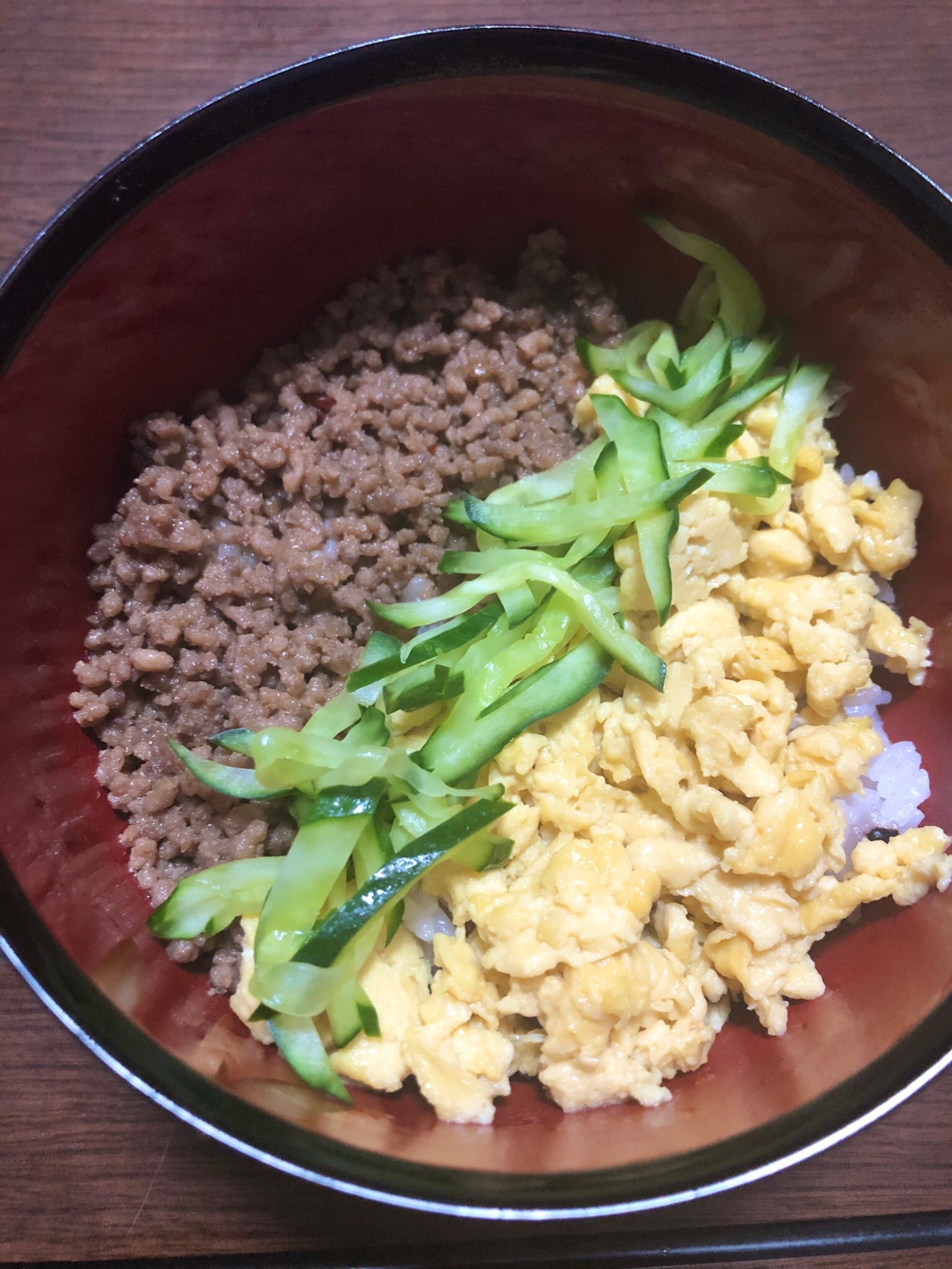 簡単☆三食丼