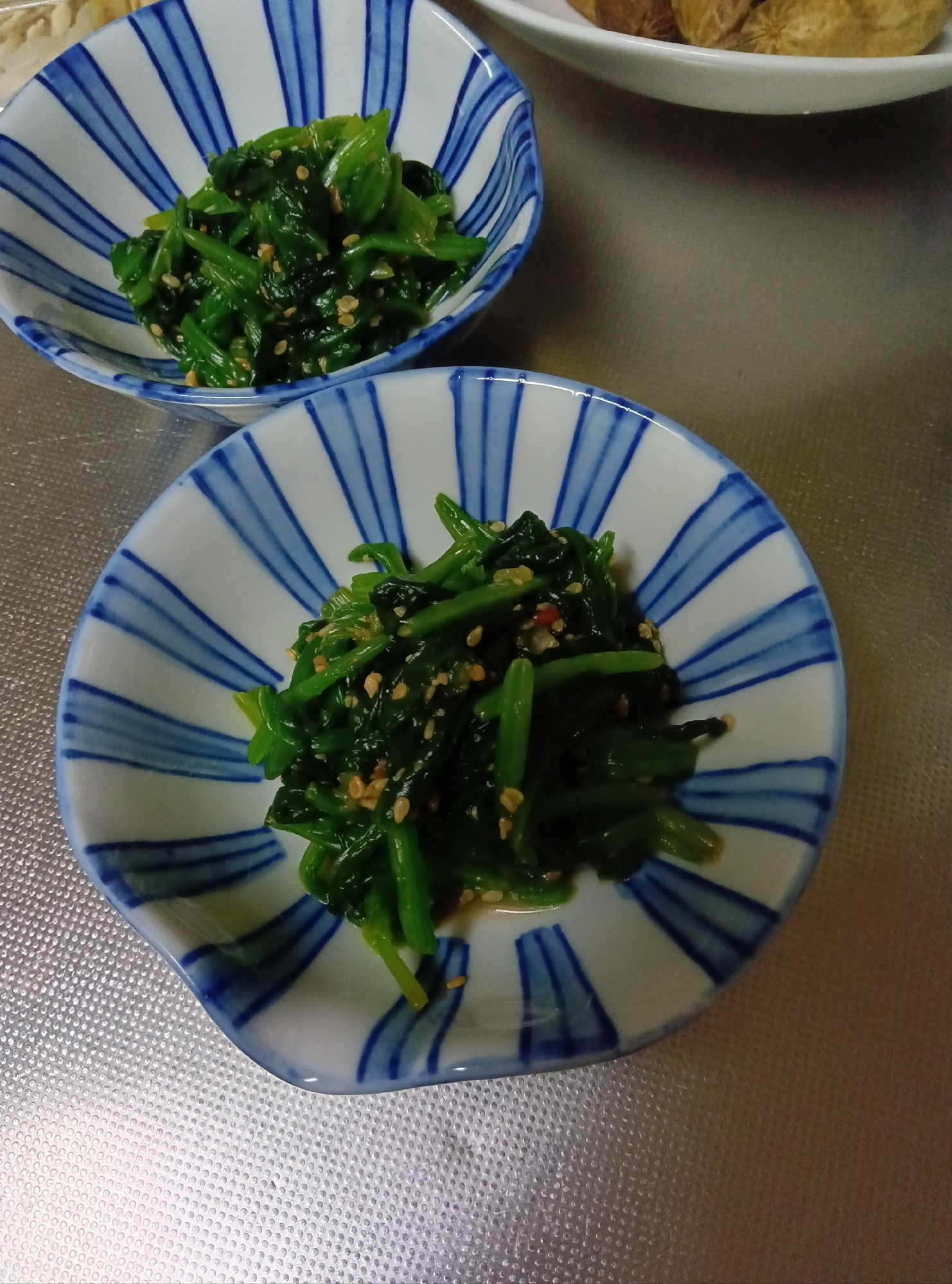 ほうれん草の醤油麹 ナムル