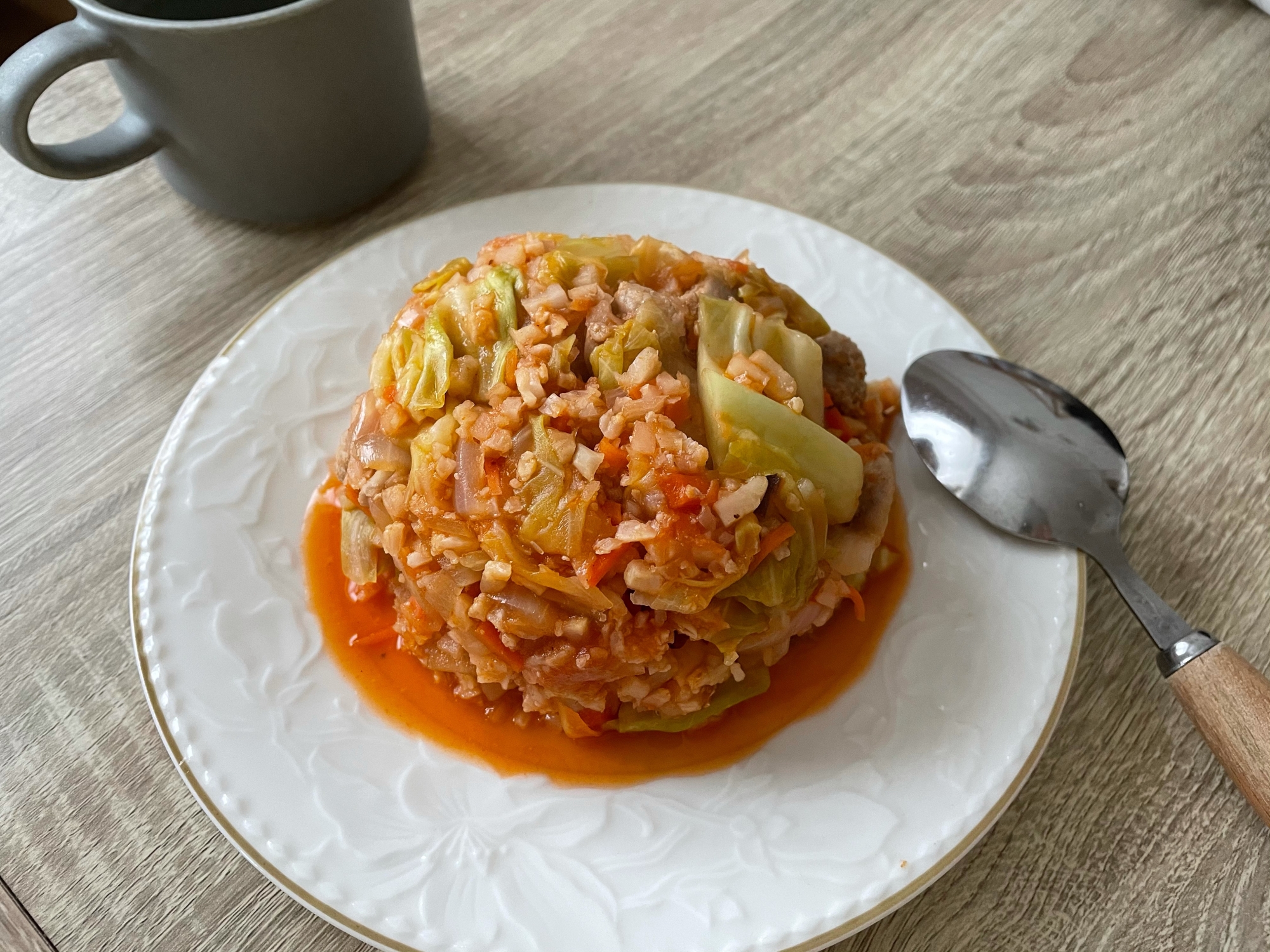 カリフラワーライスでチキンライス