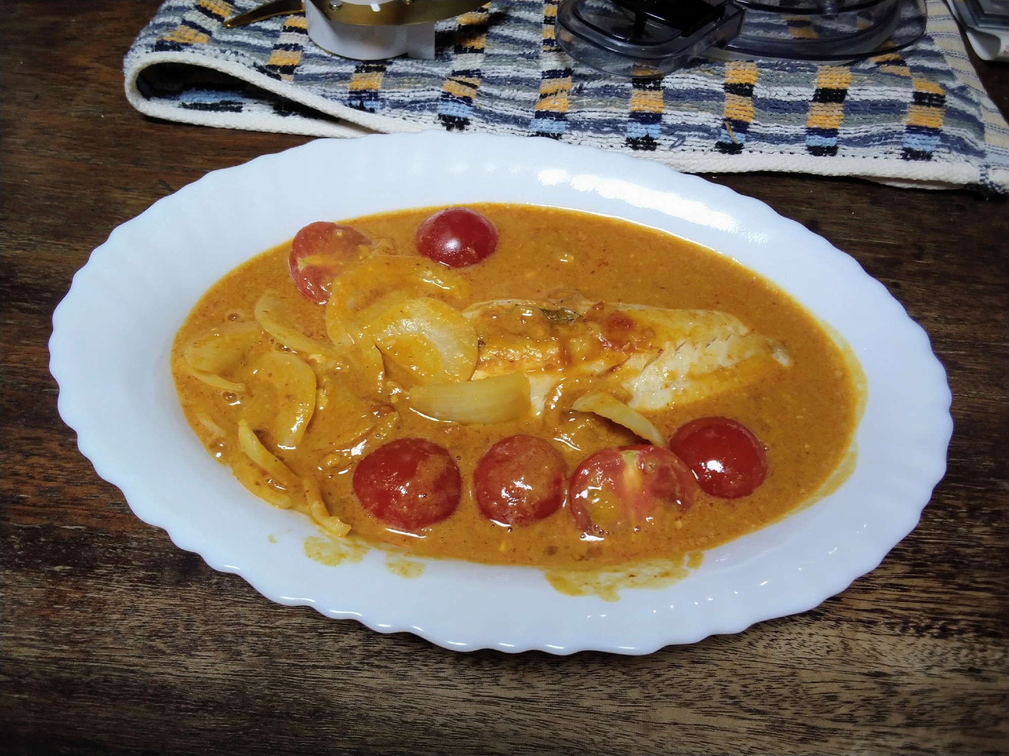 イサキのサンバルカレー風味