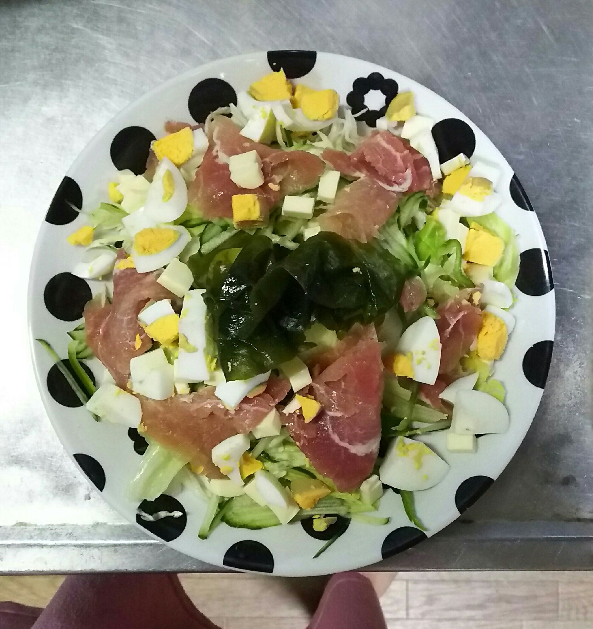 糖質制限生ハムサラダ レシピ 作り方 By ひかりmam 楽天レシピ