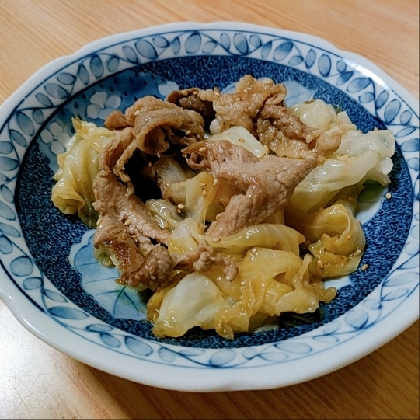 豚とキャベツの胡麻炒め