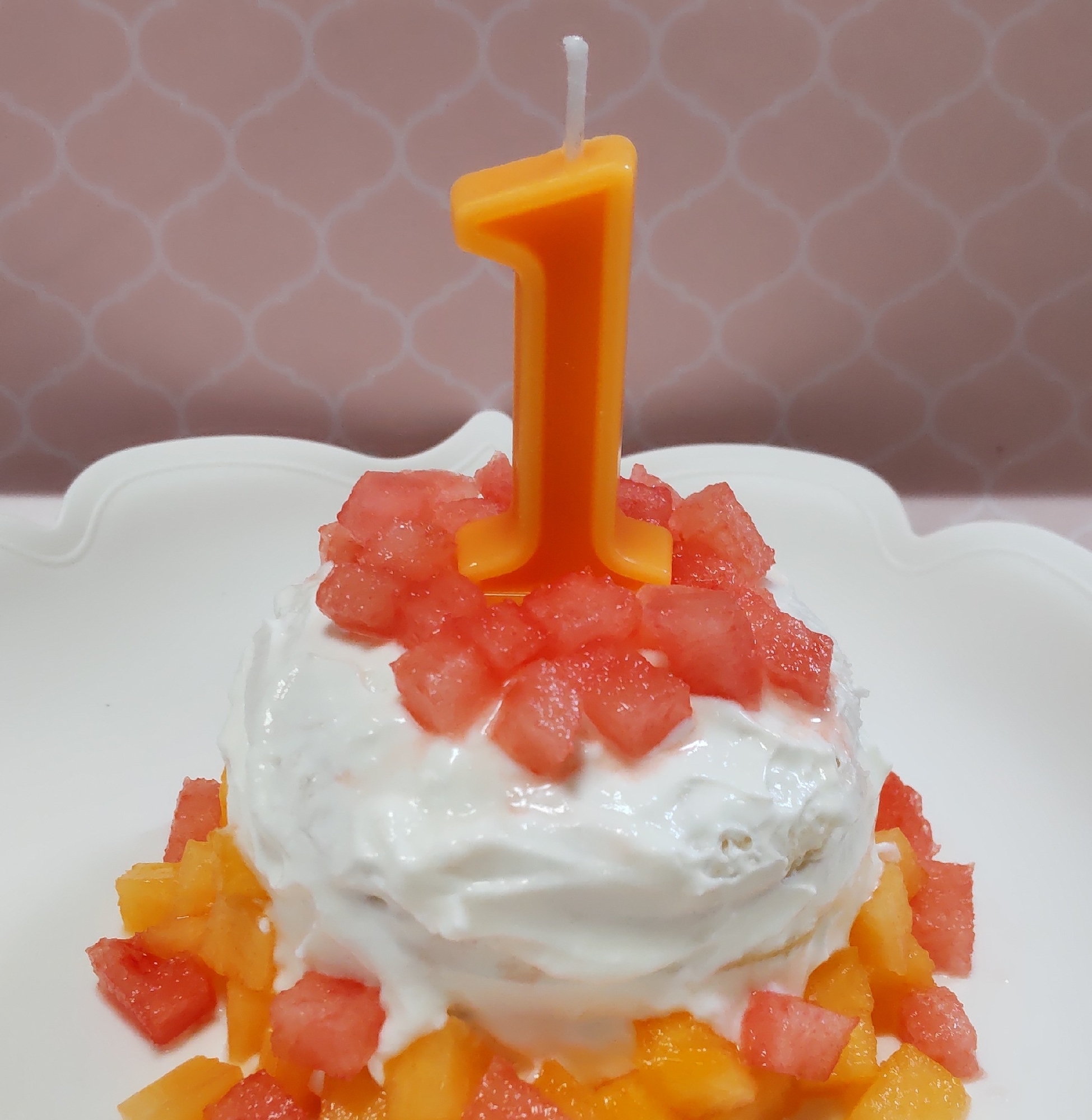 １歳の誕生日に♡スマッシュケーキ！