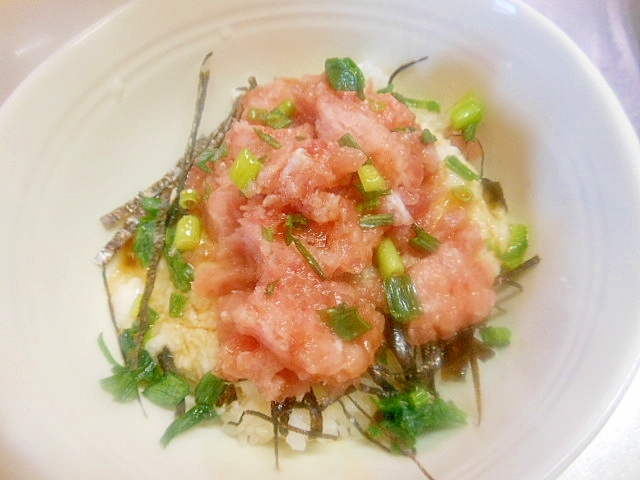 ★長芋とネギトロの小丼☆