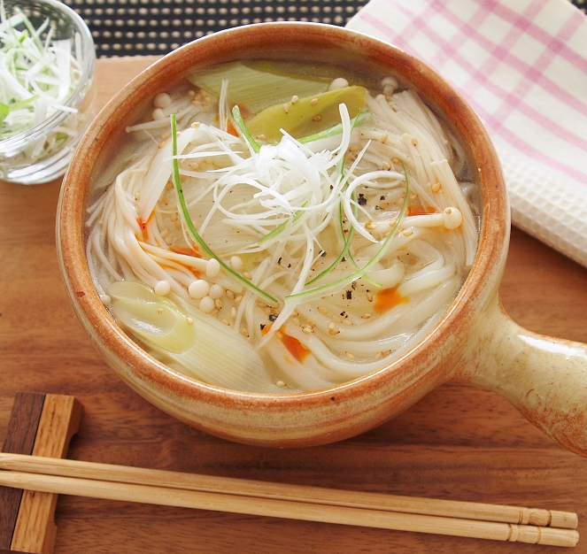 とろねぎ塩スープうどん