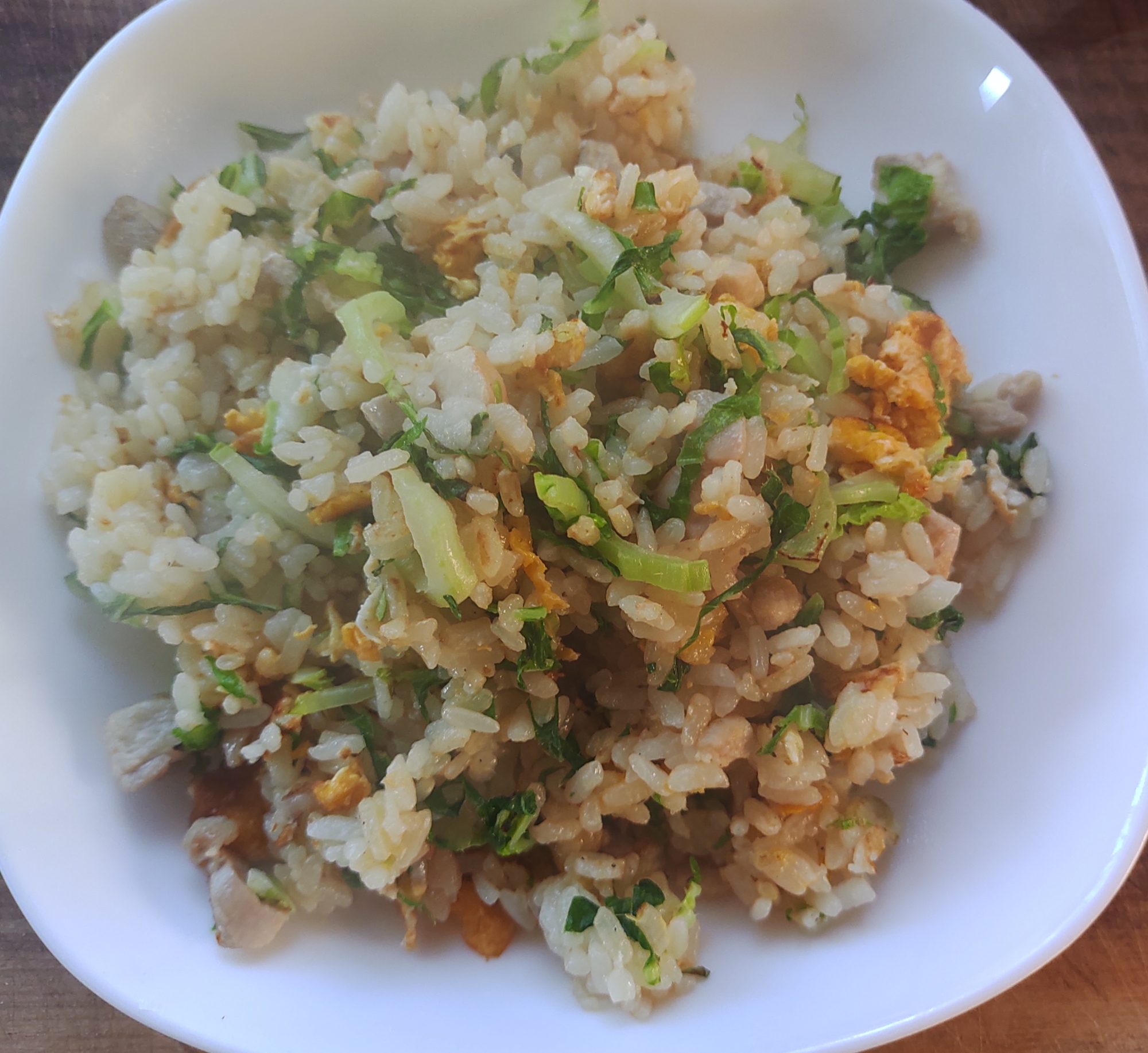 白菜と鶏の焼き飯
