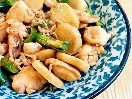 ♪しっかりおかず♡鶏と里芋の甘味噌炒め♪