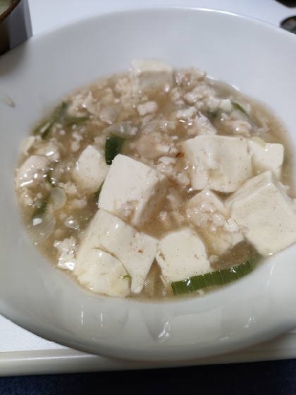 塩麻婆豆腐は初めて作りました！
手軽で美味しくできたし、普段作っていた麻婆豆腐より好評でした♪