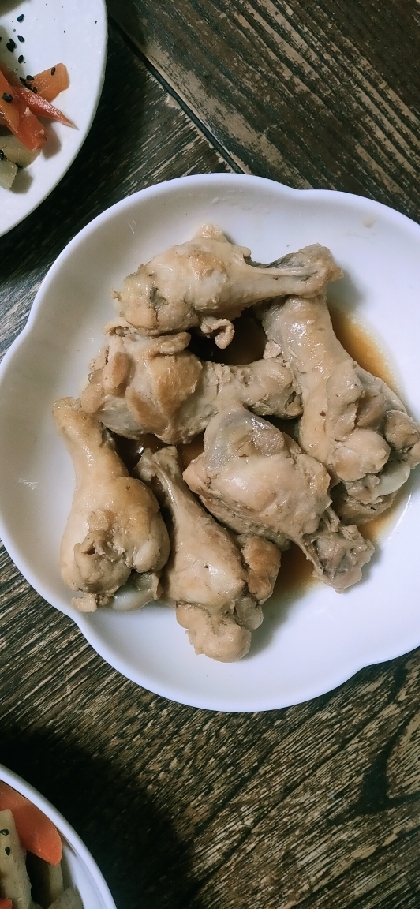 簡単！フライパンで手羽元の甘辛煮