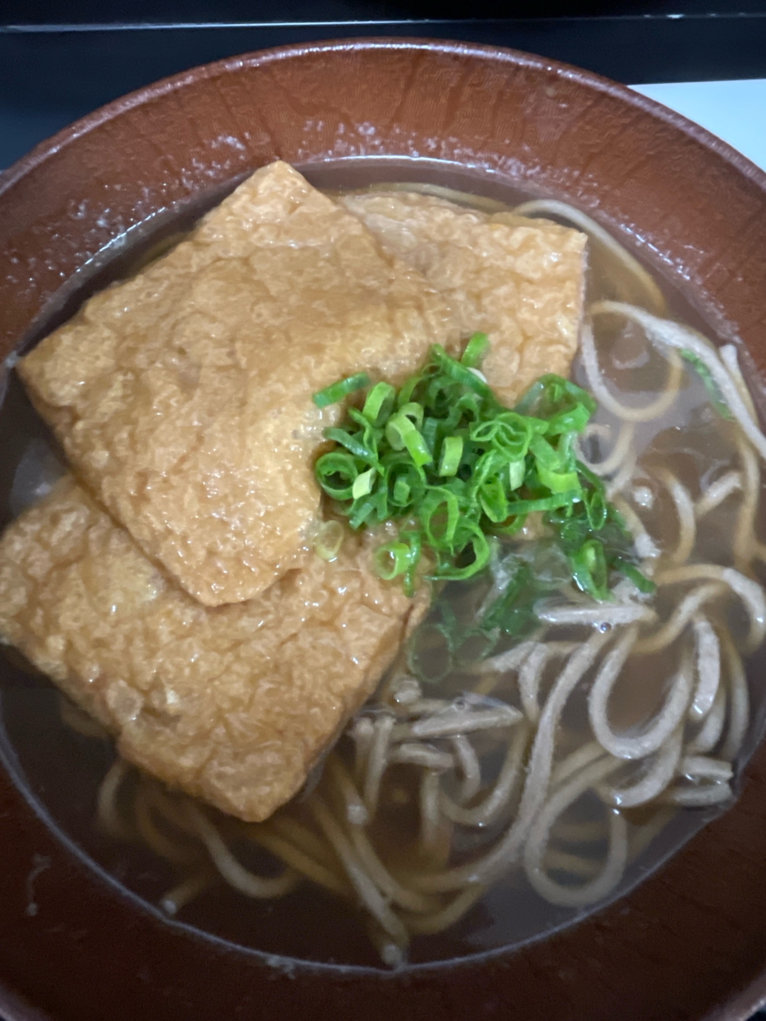 乾麺を使って和風だしそば^ - ^