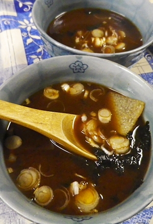 長芋海苔味噌汁