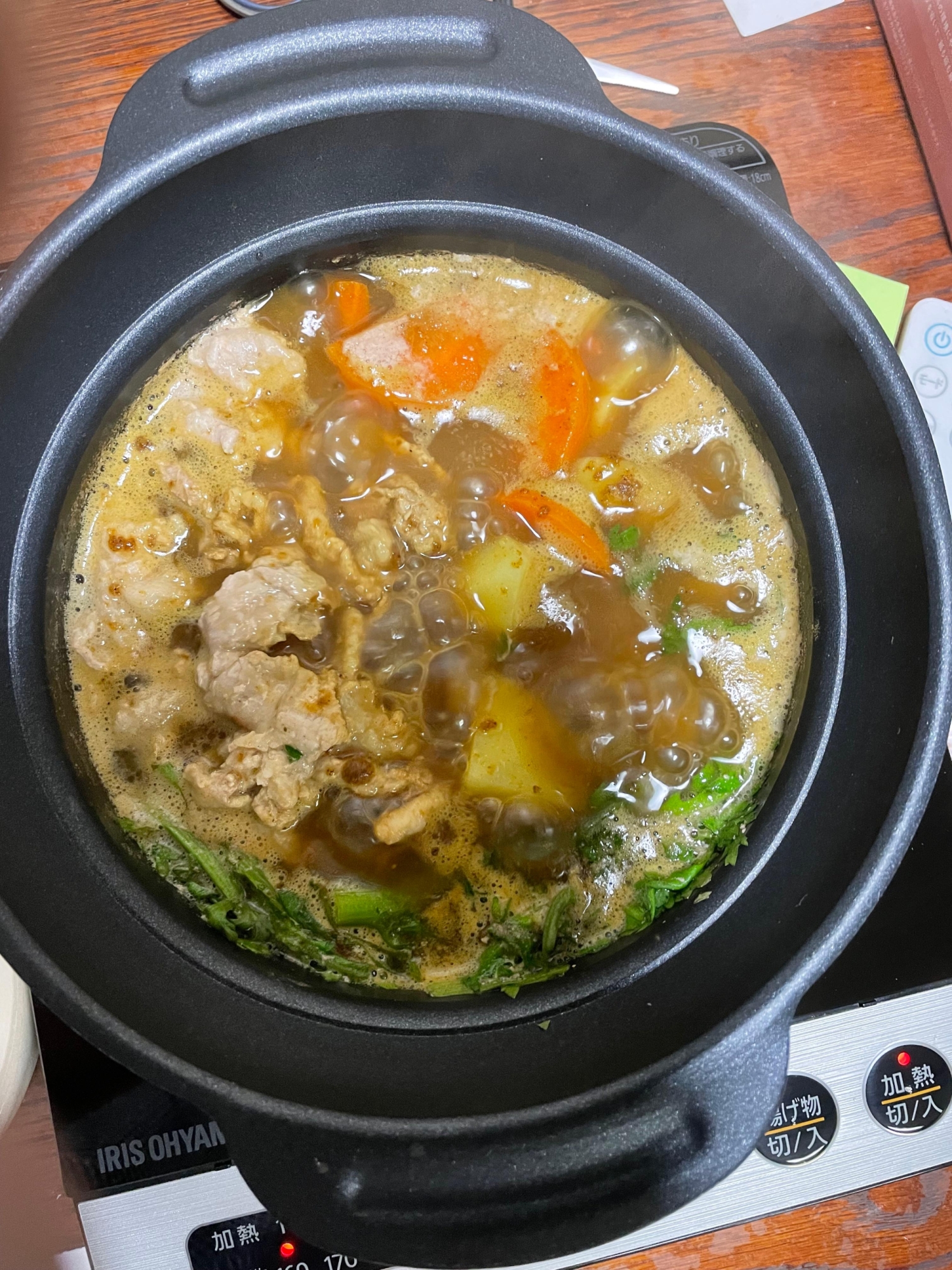 豚肉のカレー鍋