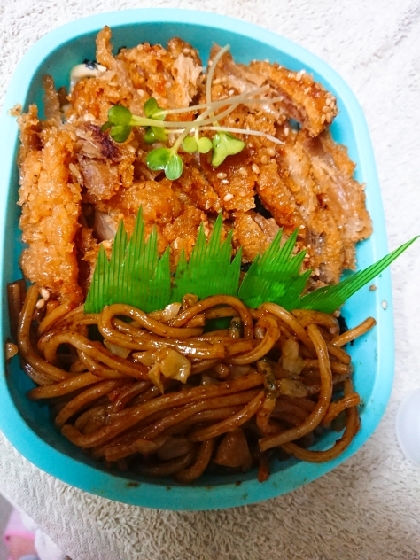 中華そばで☆大根の葉っぱソース焼きそば(^ ^)