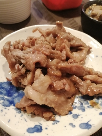 切り落とし豚肉で簡単生姜焼き