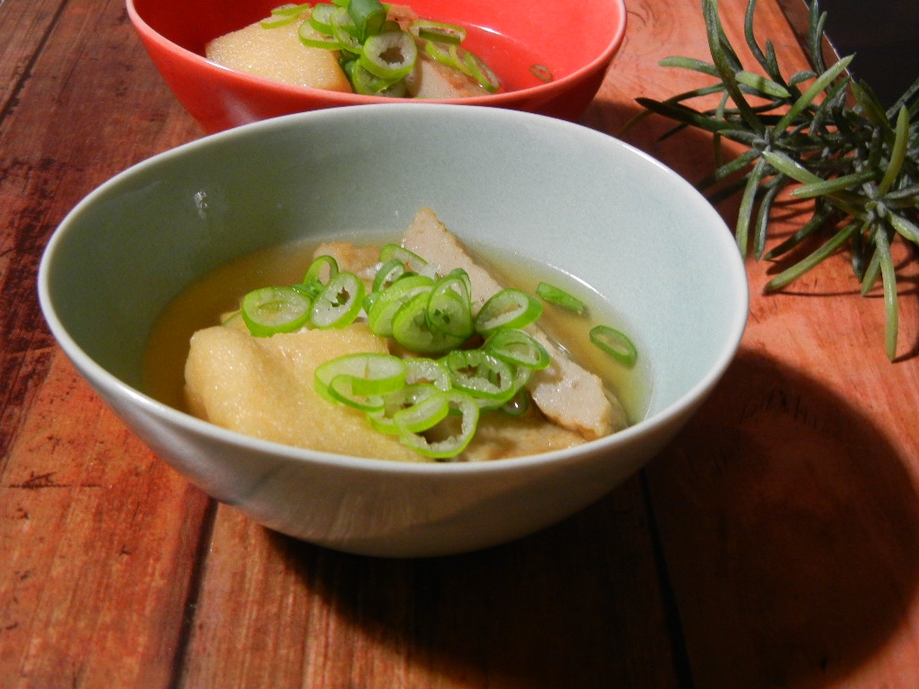 油揚げとじゃこ天の出汁煮