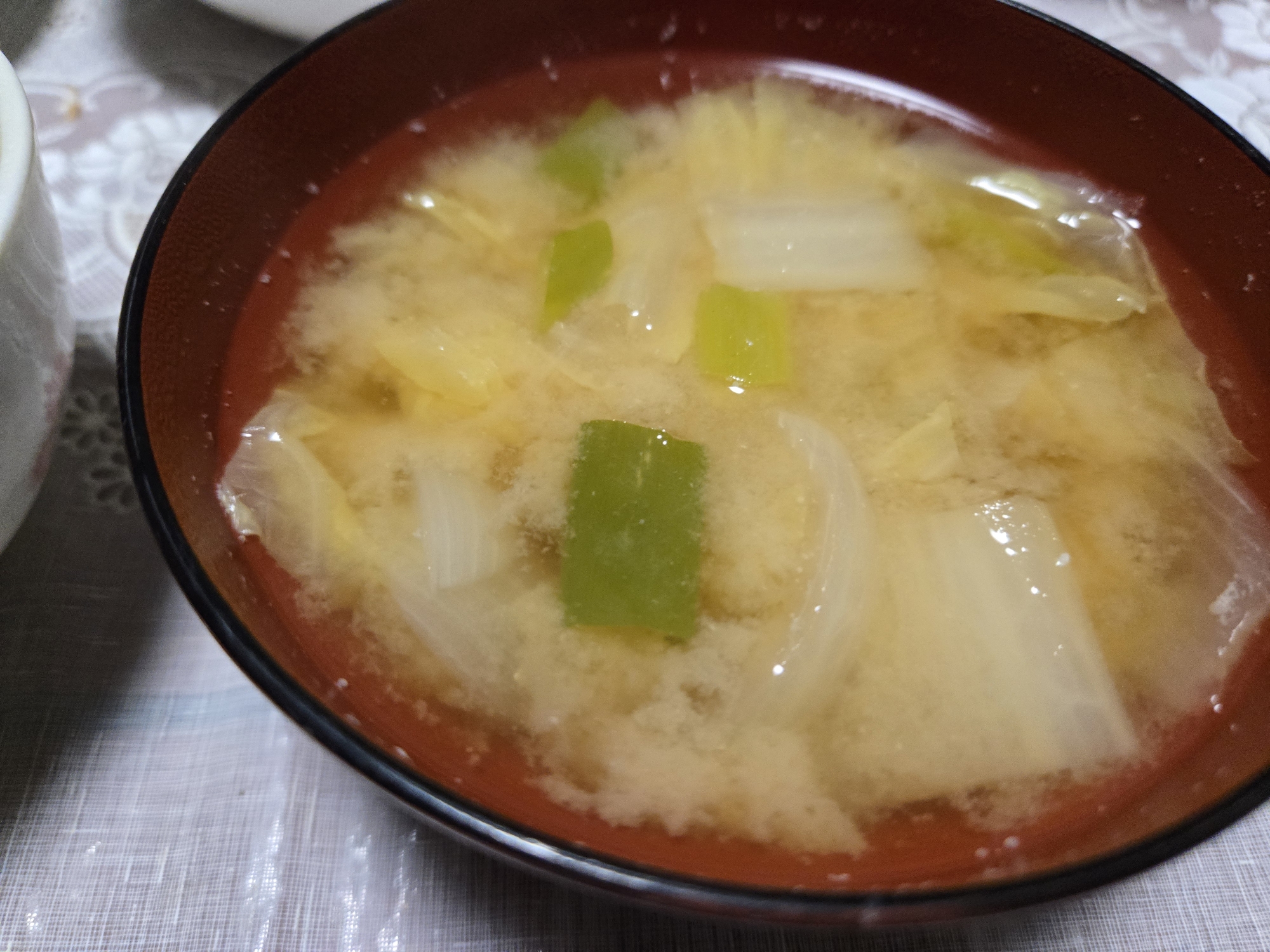 白菜の味噌汁