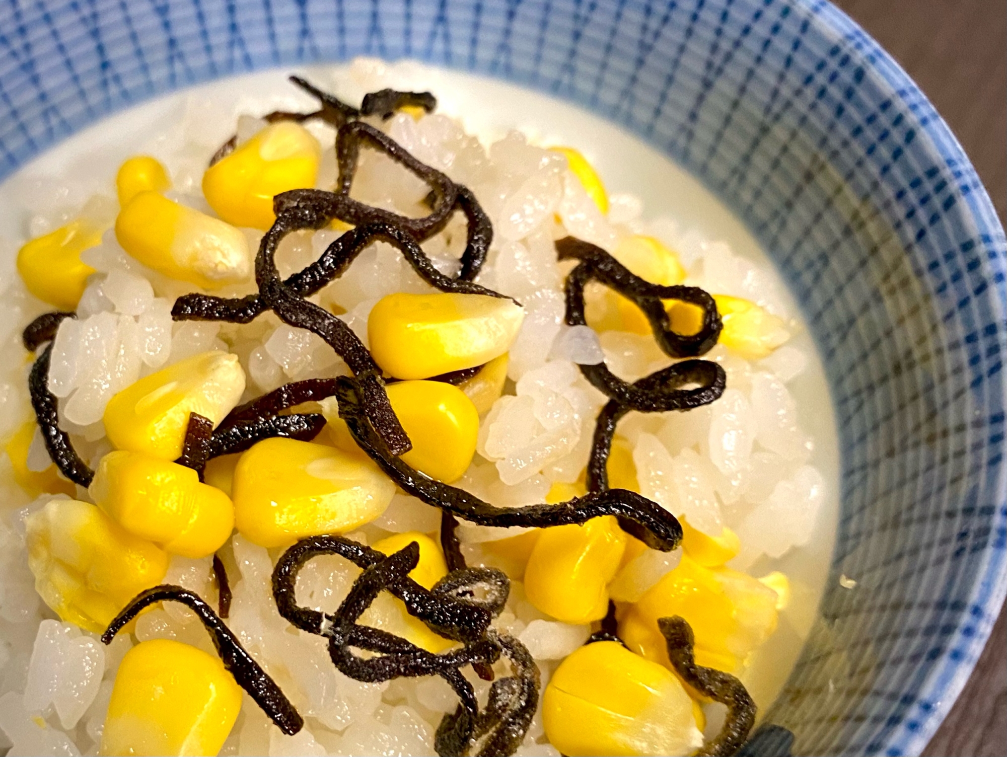 調味料無し!*とうもろこしと塩昆布の炊き込みご飯*