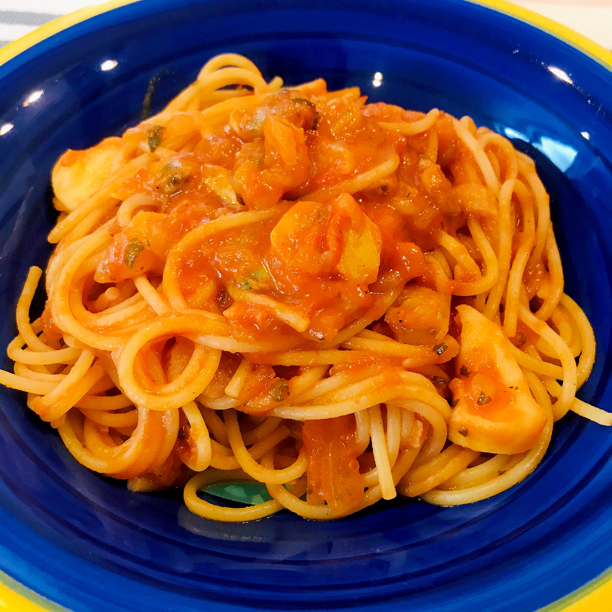 ランチ シーフードのトマトパスタ レシピ 作り方 By Haruru 楽天レシピ ランチ シーフードのトマトパスタ レシピ 作り方 By Haruru 楽天レシピ