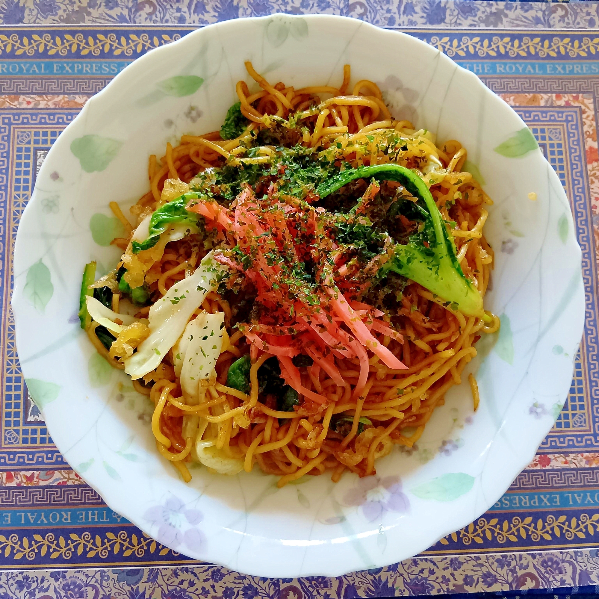 白菜で焼きそば