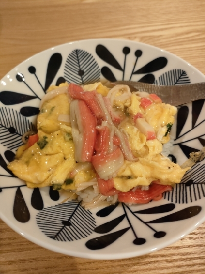 カニカマで王将風　天津飯