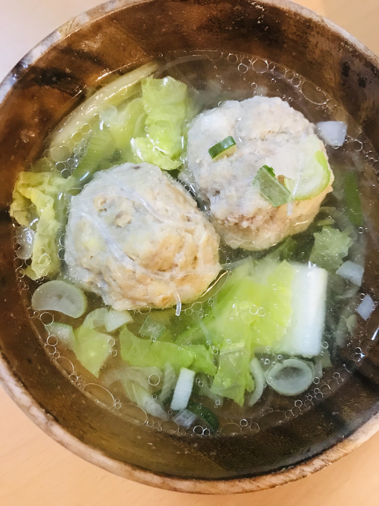 これだけで満腹！白菜と肉団子のヘルシー満腹スープ