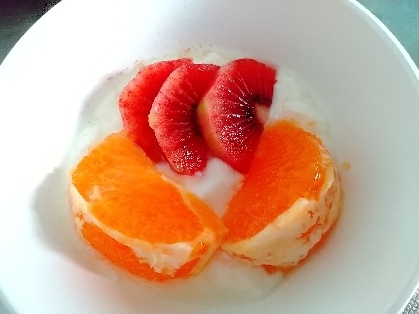 オレンジで♪おいしかったです！ごちそうさまです！( ≧∀≦)ノ