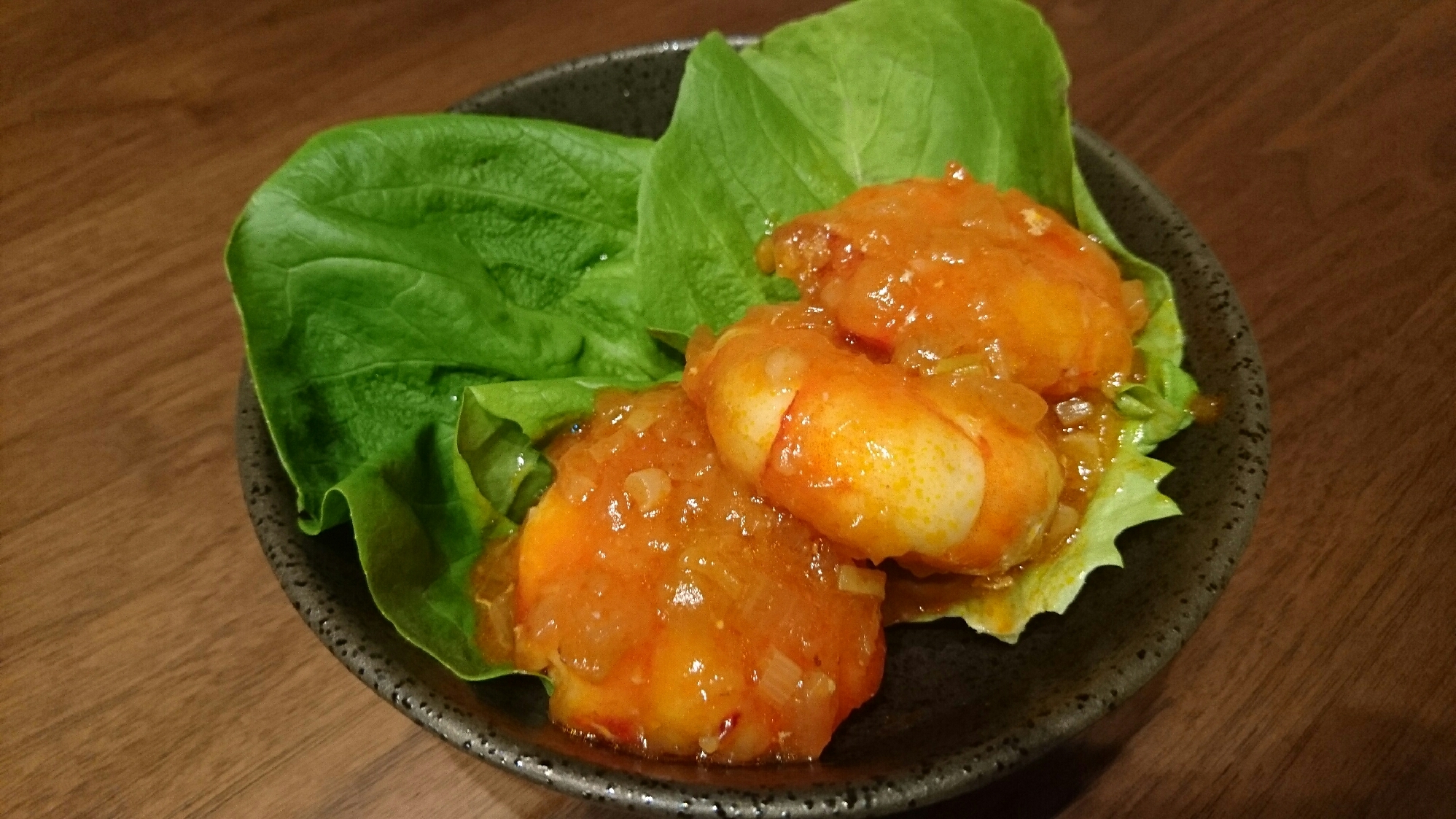 お子様も食べられる！甘口エビチリ！