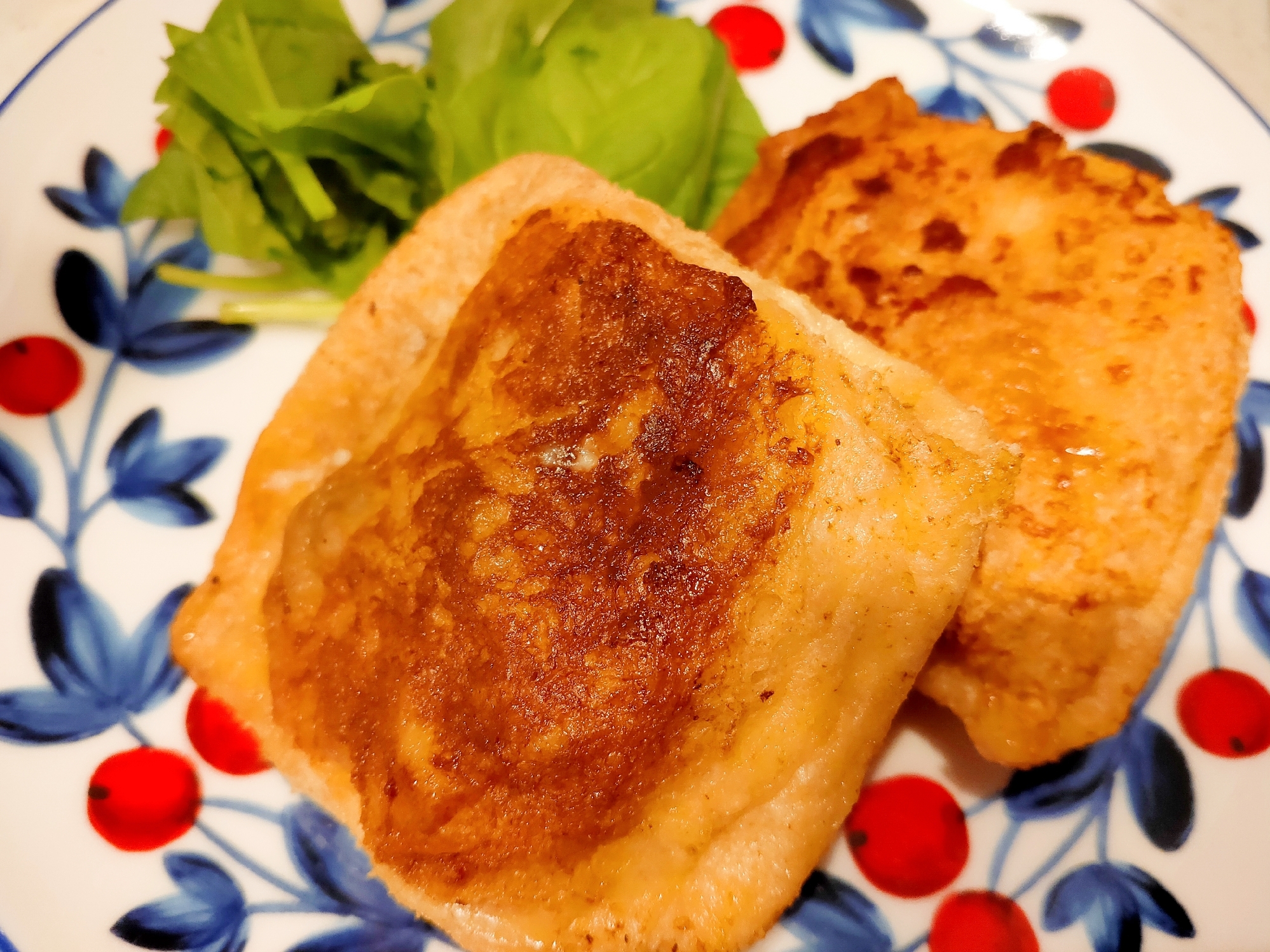 節約レシピ★鶏胸肉とチーズのお揚げ焼き