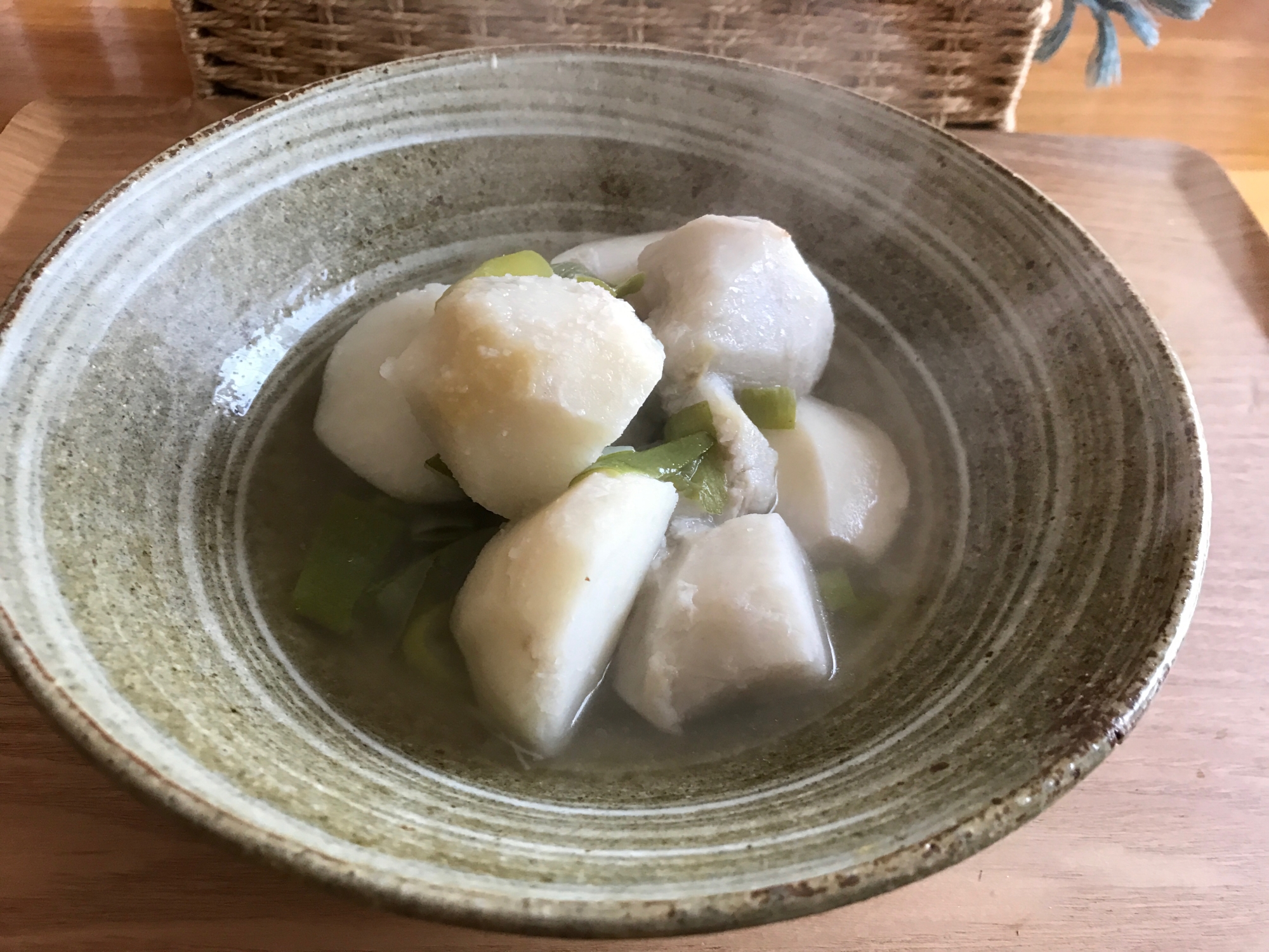 里芋とネギの煮物