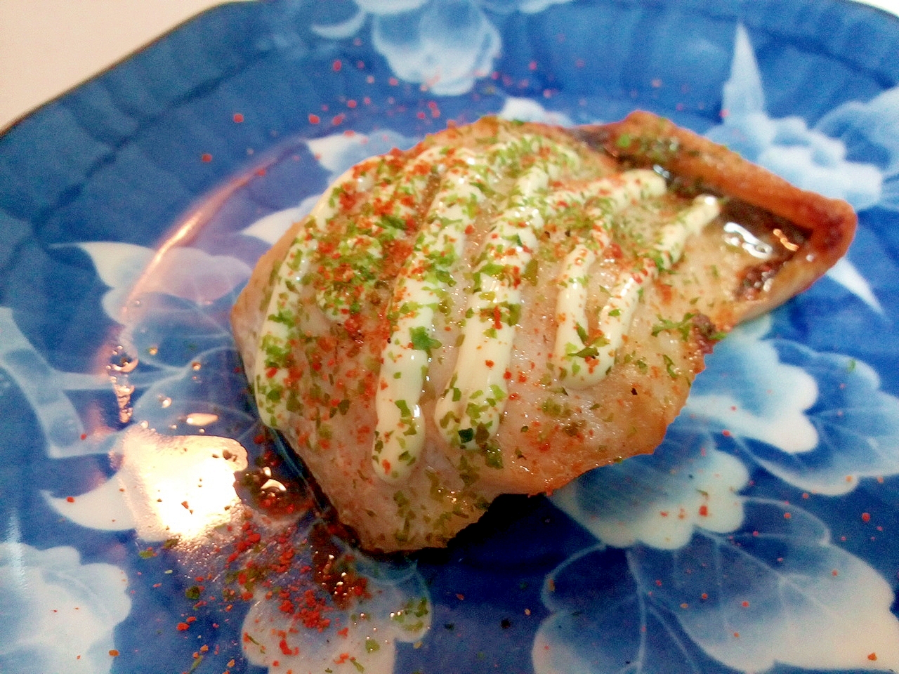 白だし/マヨで　塩サバのグリル焼き