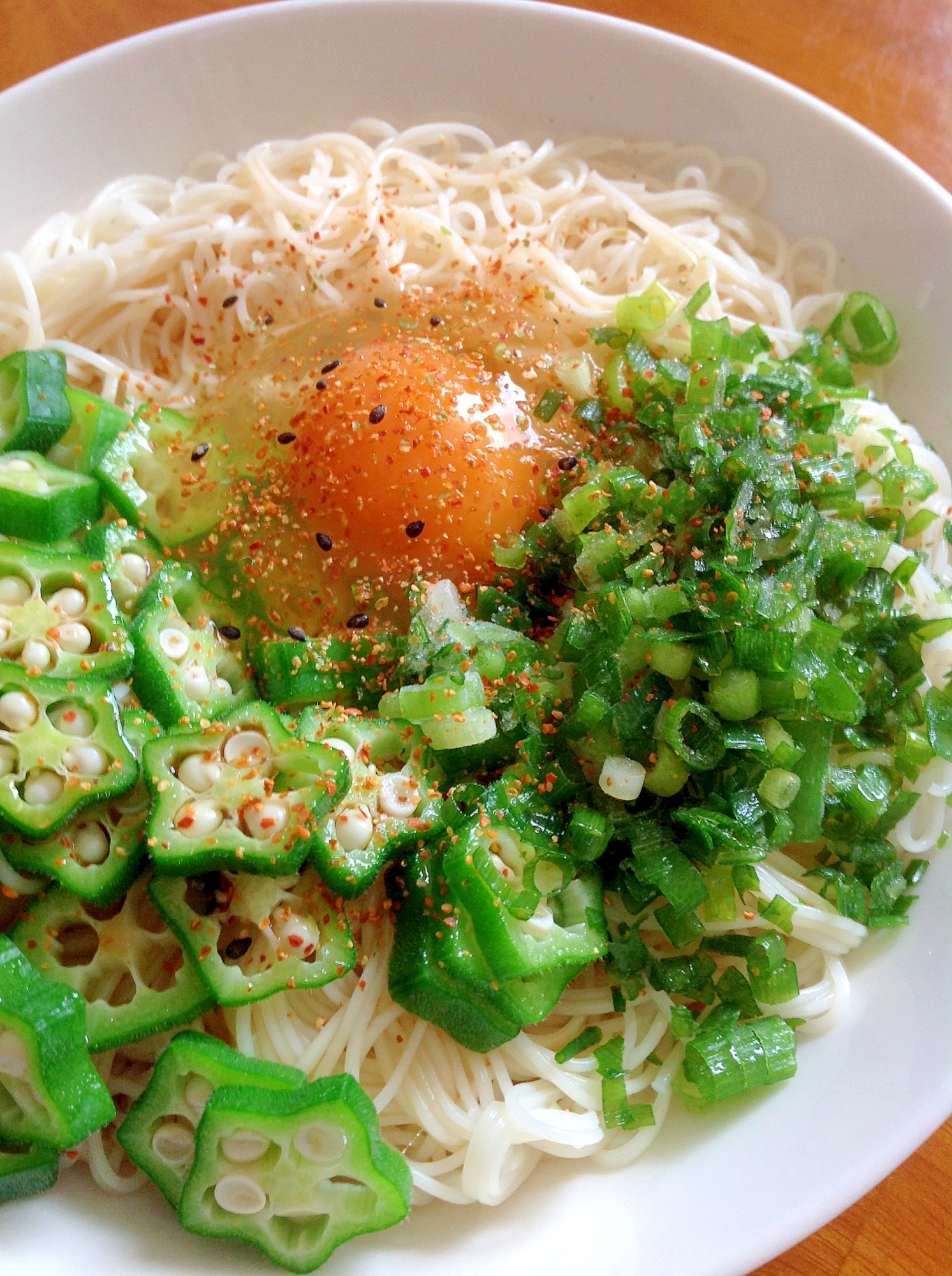 おくら素麺