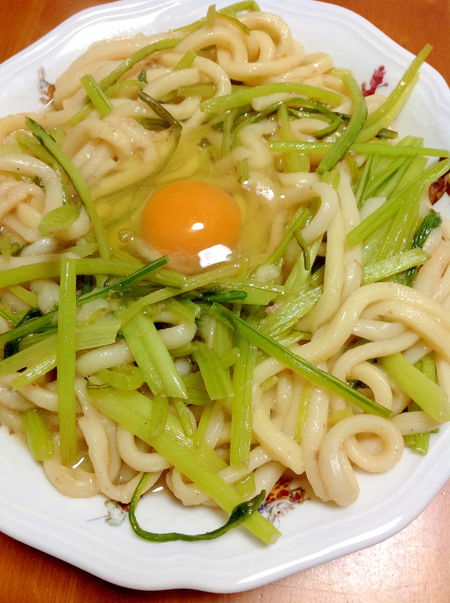 肉じゃがの汁でうどん