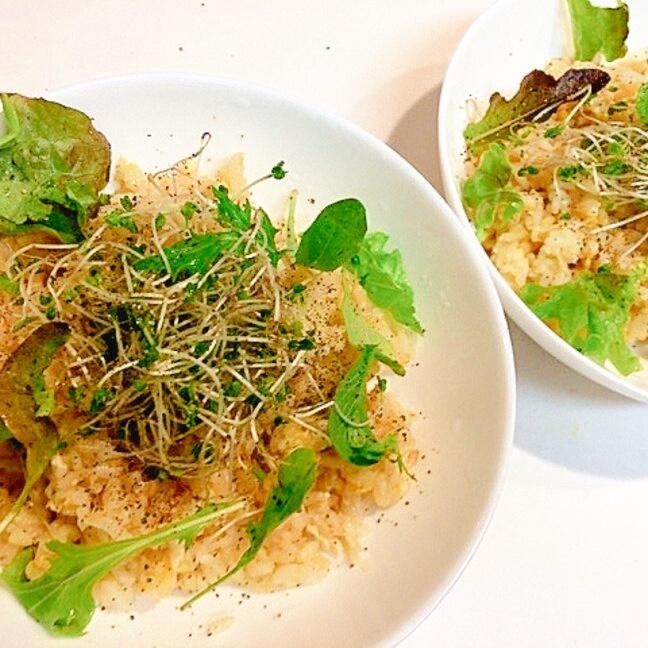 余った納豆タレで作る☆ネギたっぷり炒飯