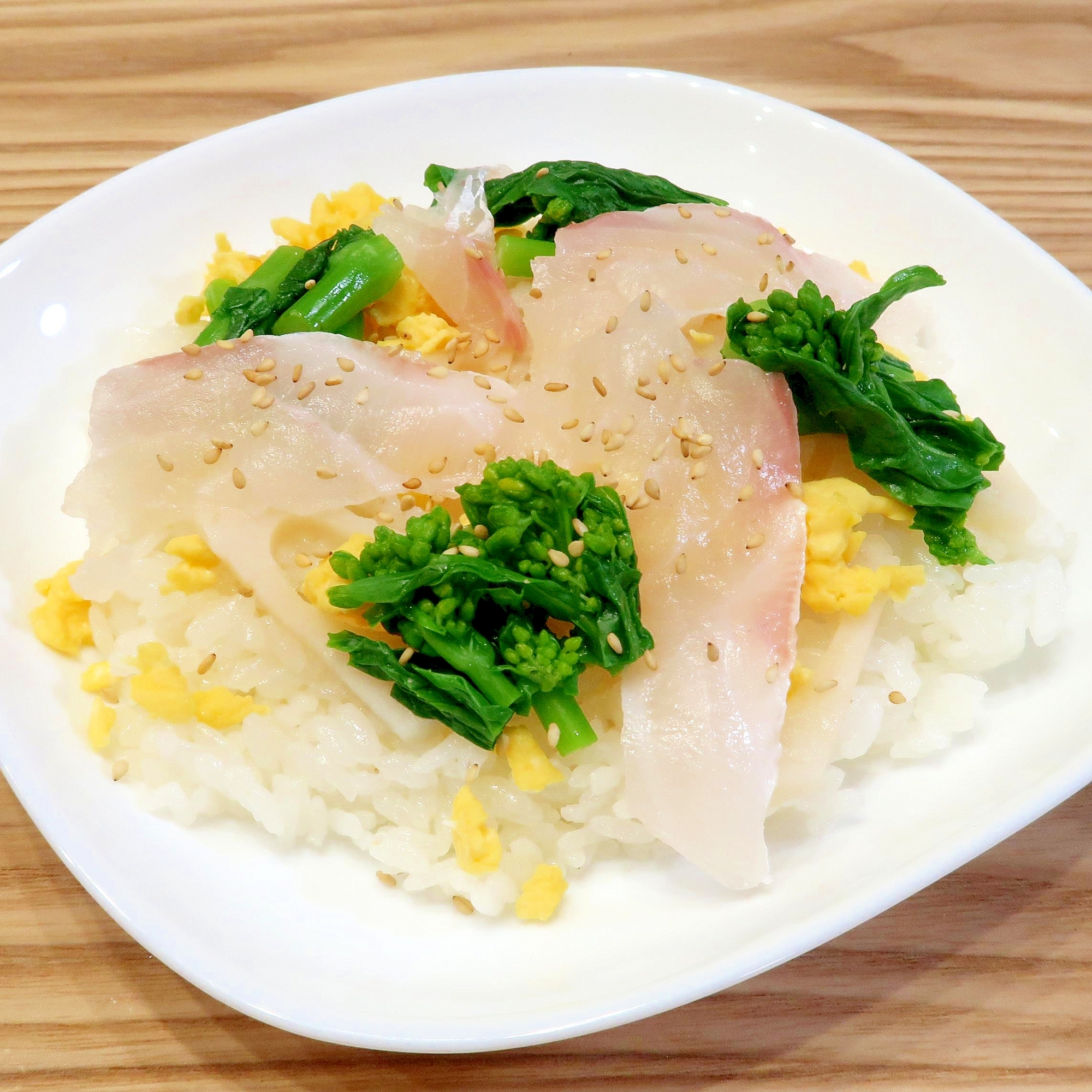 鯛と菜の花で春のちらし寿司★減塩志向