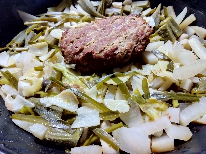 にら香る〜豆腐ハンバーグ