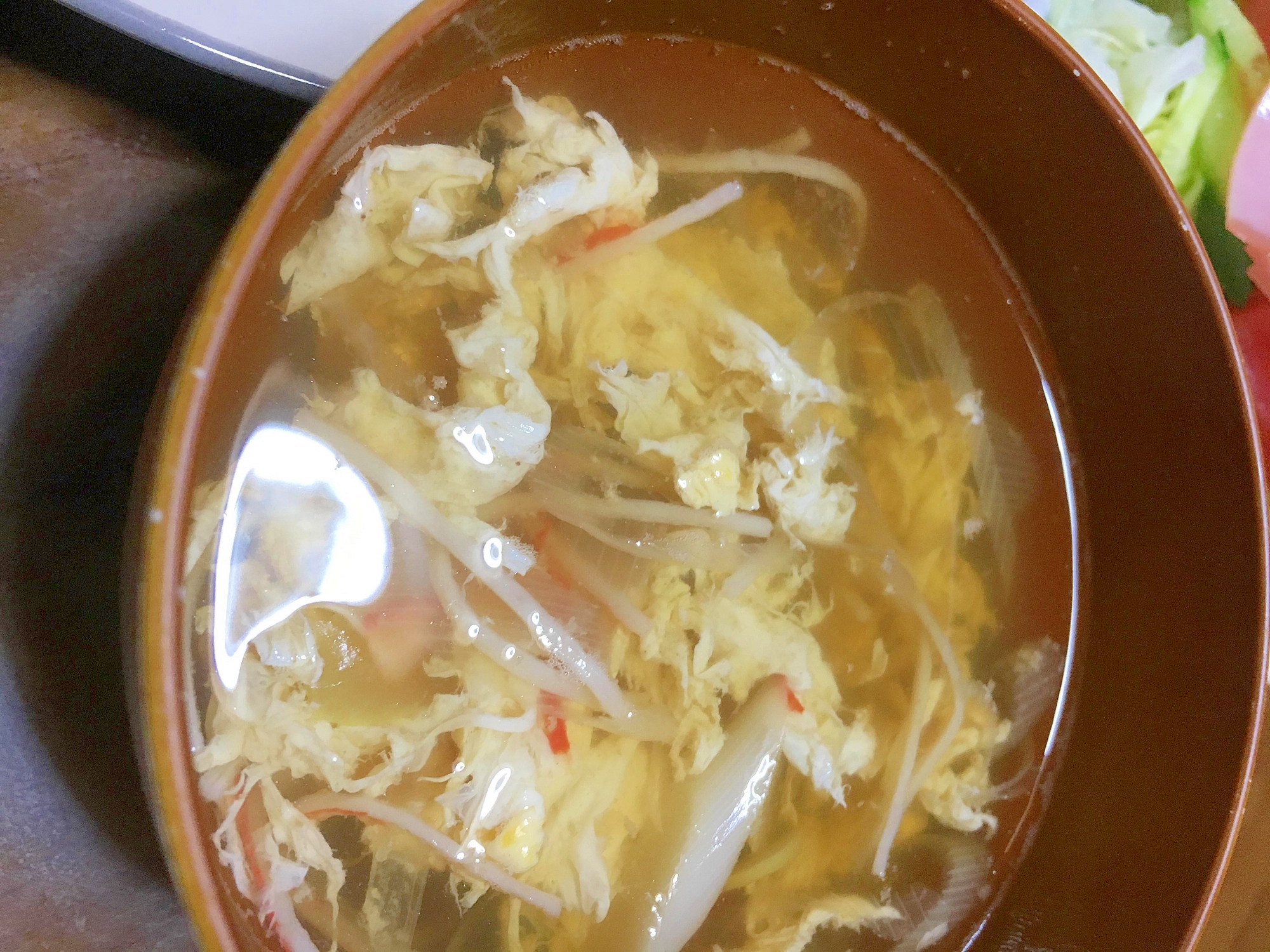 簡単かに玉おすまし汁
