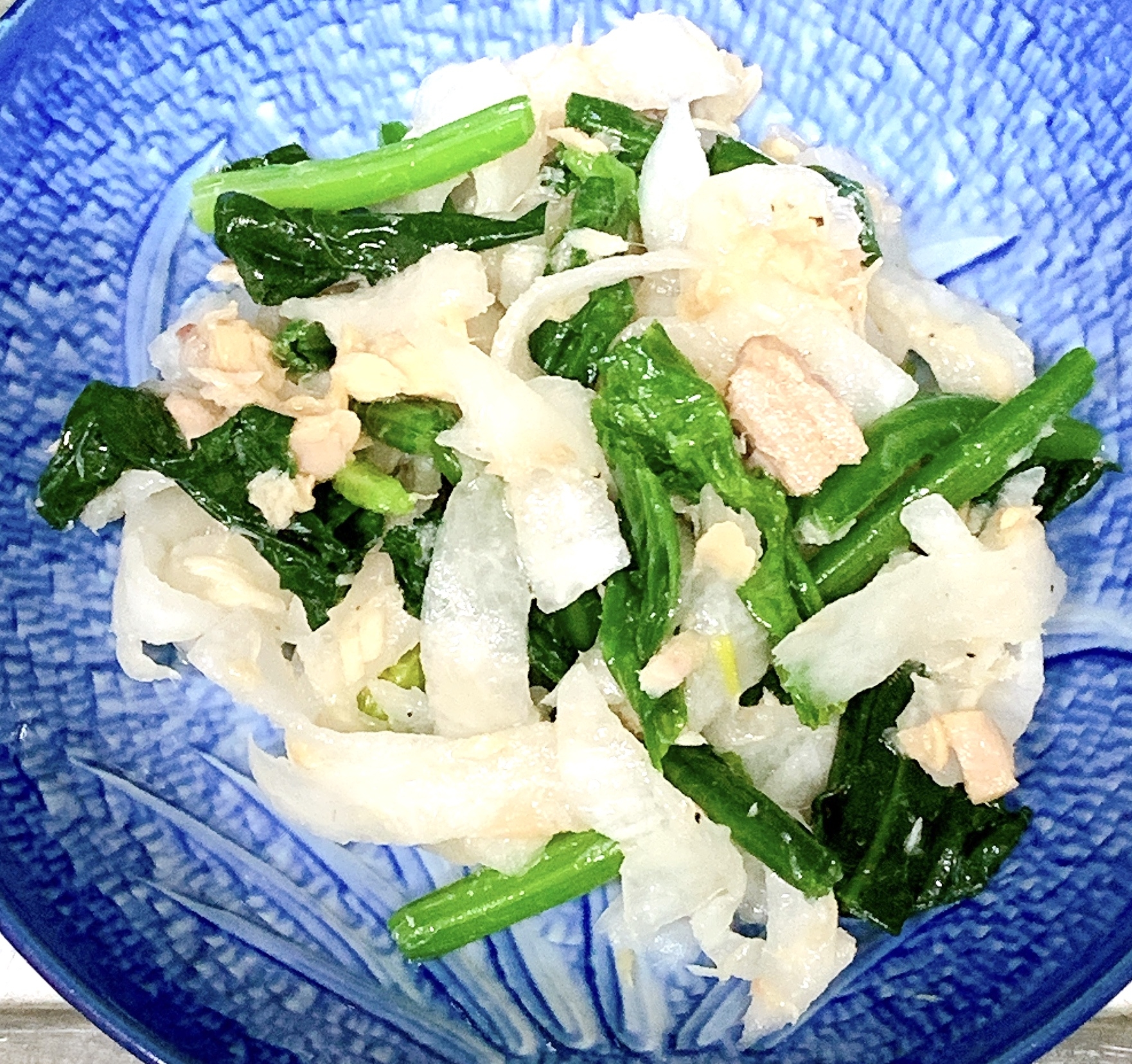 大根とほうれん草の中華風和え物