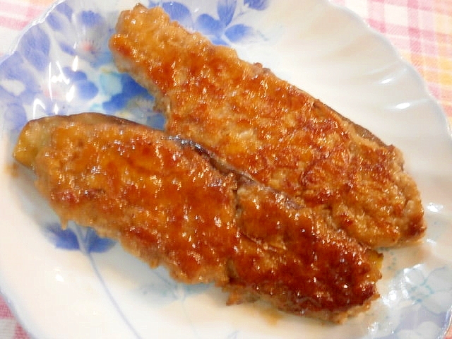 照り焼きがおいしい！なすの肉のせ