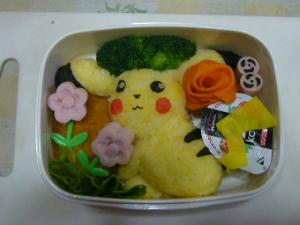 ピカチュウとお花のお弁当 レシピ 作り方 By 佳人ママ 楽天レシピ