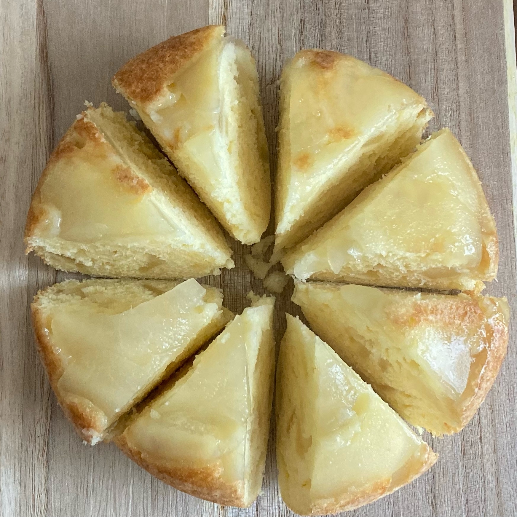 梨の炊飯器ドームケーキ
